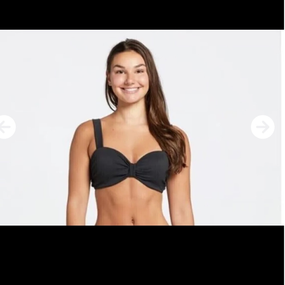 CALIA by Carrie Underwood Black Bikini Top